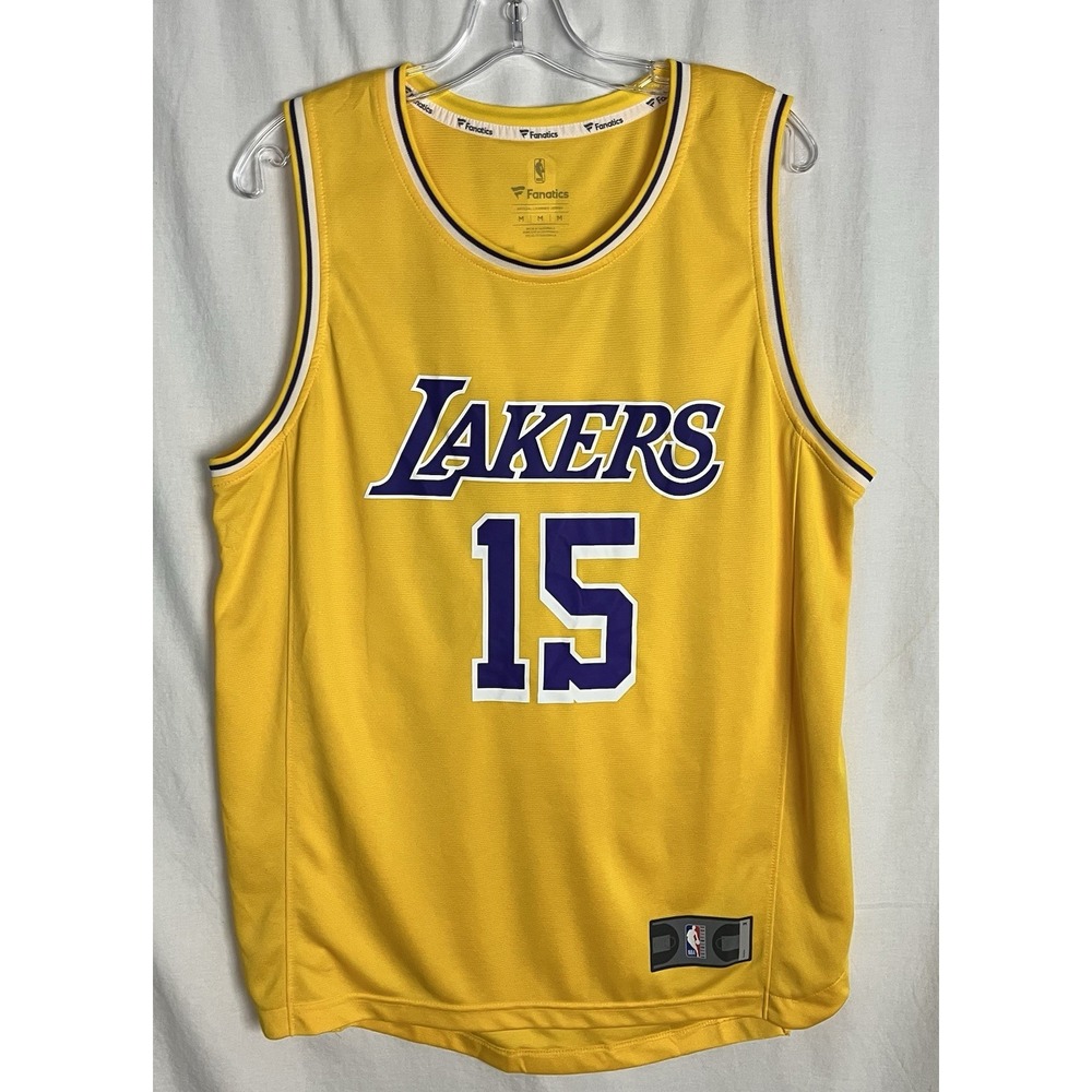Rare Fanatics Mo Wagner Los Angeles Lakers #15 Gold Icon Fast Break Jersey Men M